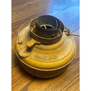 Vintage Perfection Kerosene Heater Oil Font Burner No 500 Yellow Industrial Dec